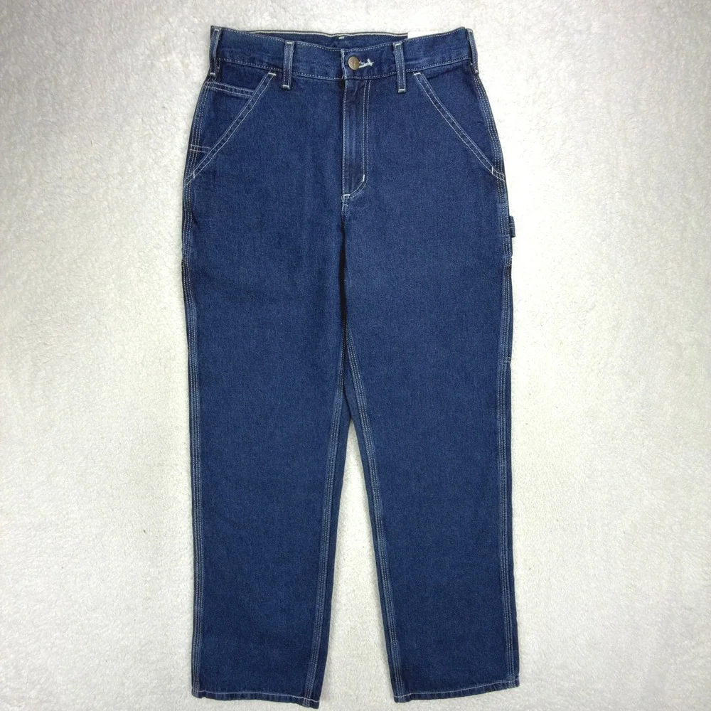 Carhartt Work Dungaree Denim Jeans Mens 29x32 B13 DST Darkstone NWT NOS